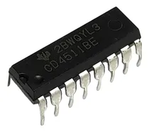 Comprar 10 Unidades Cd4511be Integrado  Cd 4511 Be Dip16
