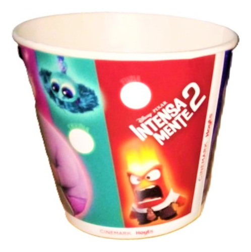 Intensamente 2 - Balde Pochoclero De Cinemark - Año 2024 (Usado)