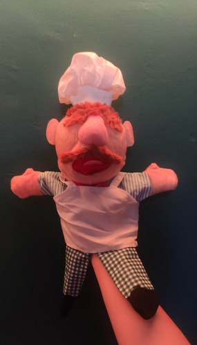 Nuevo Titere Marioneta Mano Cheff Cocinero Persona Señor 