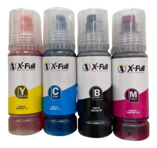 Kit 4 Refil Tinta T504 504 544 L6161 L4150 L4160 L6191 L6171