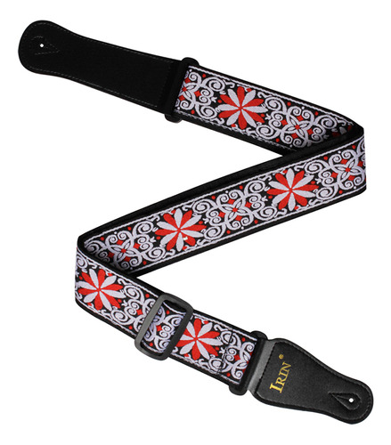 Strap Gs-02 Irin Electric Para Guitarras Y Guitarras Rojas