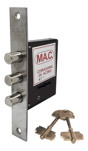 Cerrojo De Seguridad Para Puerta Mac 40 Doble Paleta