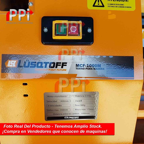 Torno Para Madera Mini 375w Plato 1000mm 4 Velocida Plegabl
