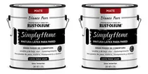 Comprar Pintura Látex Rust - Oleum Simply Home Para Pared Pack X2 Acabado Mate Color Blanco Puro Mate