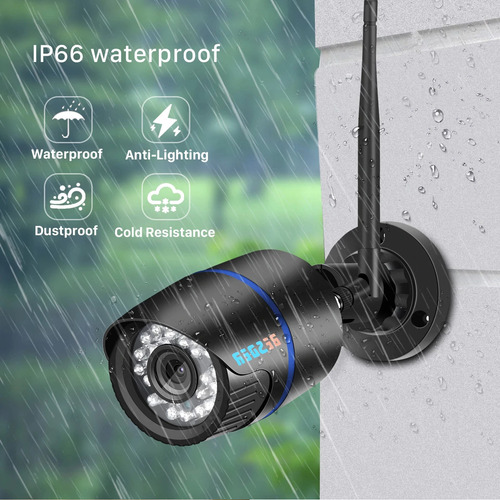 Camara Ip 1080p Fhd Conexion Wifi Tipo Tubo Cañon Onvif