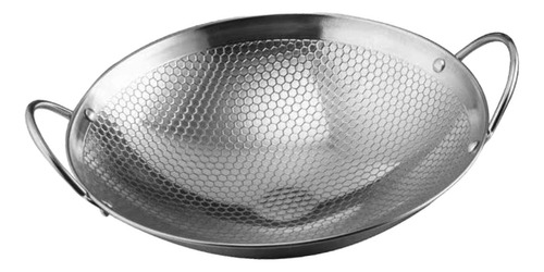 Olla Wok De Doble Oreja, Utensilios De Cocina Wok De Acero