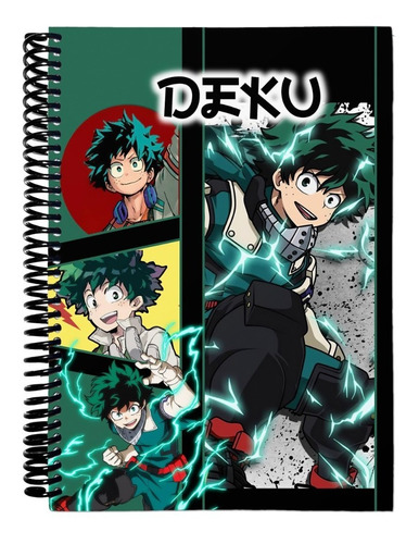 Cuaderno Deku Tapa Dura My Hero Academy Rayado A5