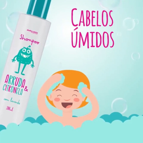  Shampoo Arruda Citronela Infantil Para Coceira Abelha Rainha