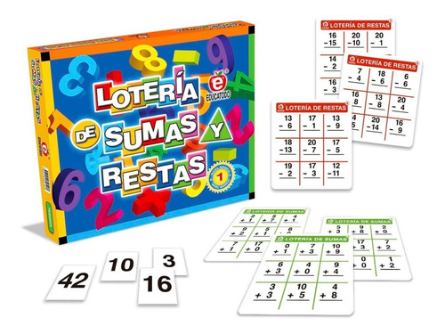 Loteria De Sumas Y Restas Modelo M-0047 Marca Educatodo