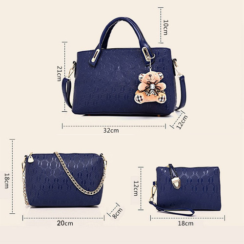 Set 4 Bolsos Impermeables De Lujo Para Mujer Satchel De Moda
