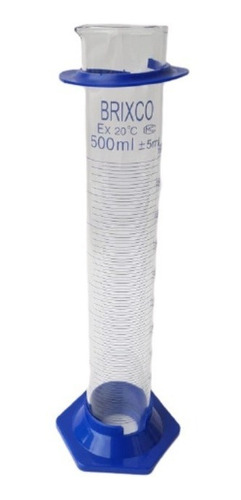 Probeta Graduada Base Plástica Hexagonal 500ml