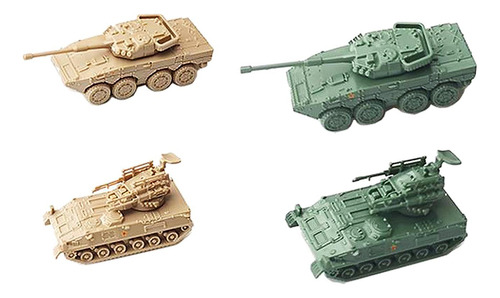 4 Simulación 1:144 Kits De Modelo De Tanque A Escala Modelo