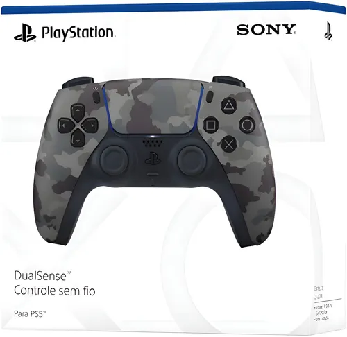 Controle joystick sem fio Sony PlayStation DualSense CFI-ZCT1W gr...