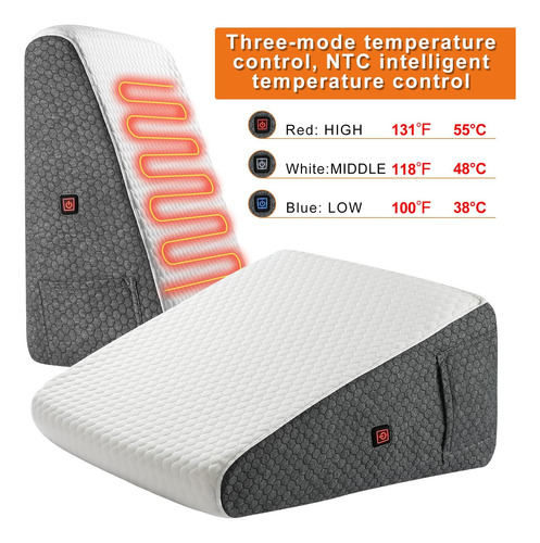 Hyphessada Almohada De Cuña Calentada Para Dormir, Cabecera