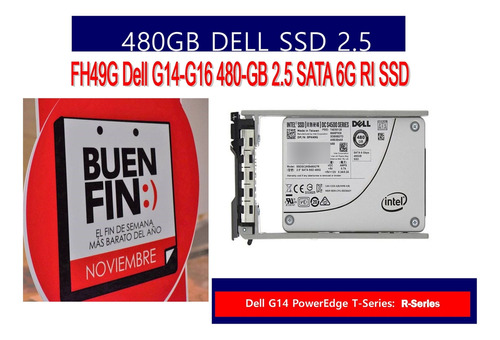 Dell 480gb Ssd Sata 2.5  6g - Fh49g, Tlc Dc S4500 Server 
