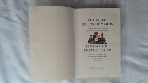 Libro, El Diablo De Los Números, De H.m Enzensberger