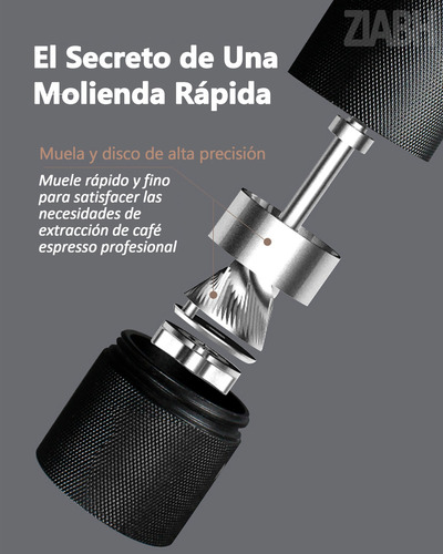Molinillo De Cafe Manual Portátil Coffee De Acero Inoxidable
