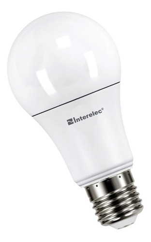 Imagen 2 de 5 de Lampara Led A60 10w Con Fotocelula Interelec