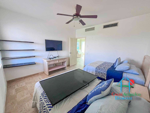 Cad Kabah 803. Departamento En Renta Vacacional Con Terraza En Acapulco Diamante