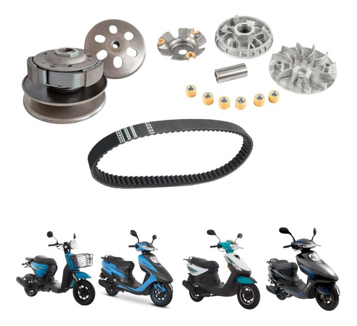 Kit De Transmision Para Motoneta D150lt D150
