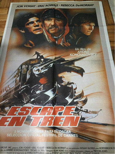 Poster Escape En Tren Jhon Voight Eric Roberts Original