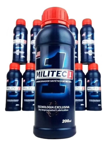 3un. Militec-1 Condicionador De Metais200ml-original