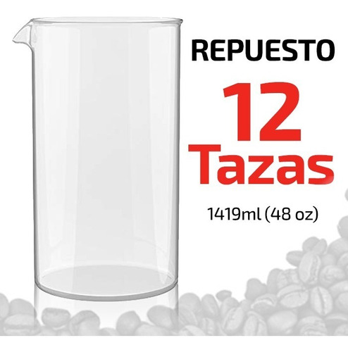 Repuesto Para Prensa Francesa-12 Tazas  (1419 Ml)