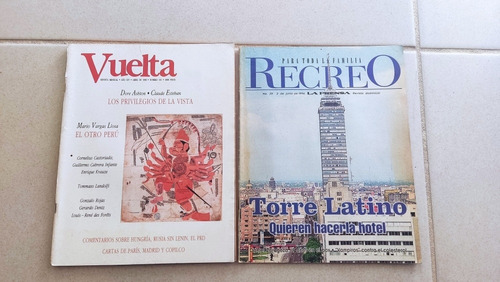 2 Revistas Antiguas Recreo Vuelta La Prensa De Colección