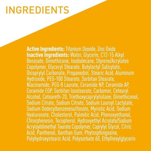 Cerave Mineral De Protección Solar Hidratante Spf50 Rostro
