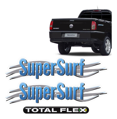 Adesivo Super Surf Saveiro Parati Vw + Total Flex - Genérico