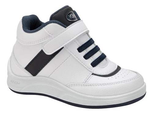 Tenis Niño Sandy P027 Tipo Escolar Ortopedico En Blanco