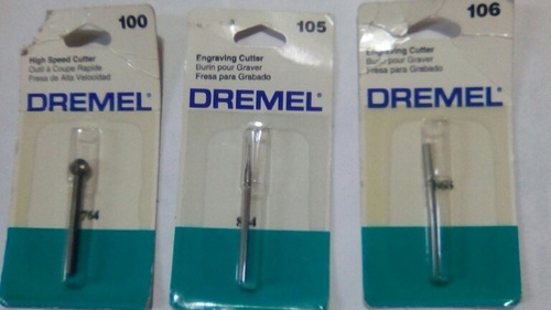 Combo Por Pares Puntas Dremel Alta Velocidad Para Grabado