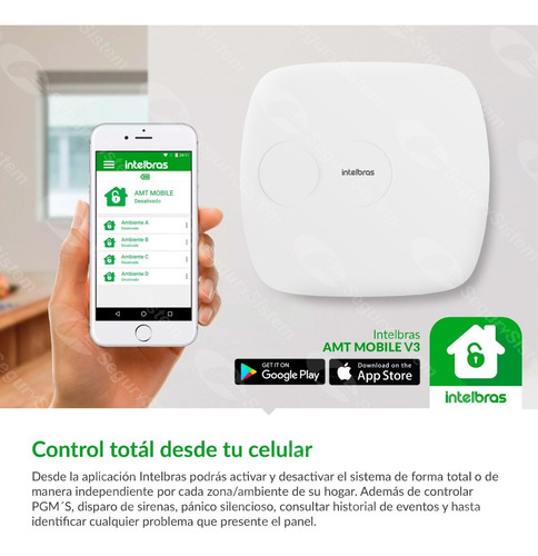 Kit Alarma Domiciliaria Inalámbrica Casa Celular Intelbras