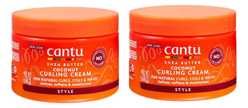 Kit 2 Cantu Crema Activadora Rizos Shea Butter Coconut 340g