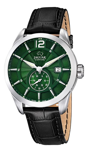 Jaguar Relojes J663/3 Reloj De Pulsera Negro De Cuero Para H