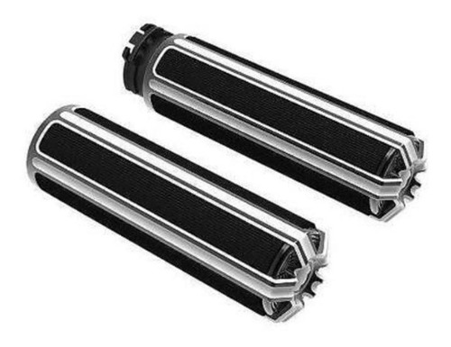 Imagen 2 de 5 de Puños Deep Cut Caucho Para Harley Doble Chicote
