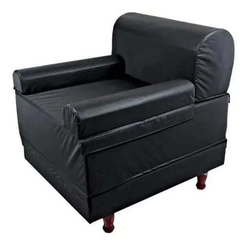 Sillon Cama Una Plaza 190x65 Patas Ecocuero Espuma Jmp