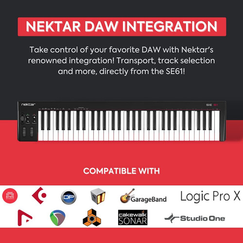 Nektar Se61 - Teclado Controlador Midi Usb Con Nektar Da...