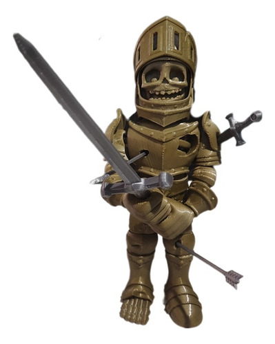 Muñeco Articulado Esqueleto Guerrero En 3d