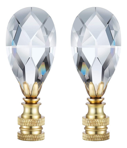 2 Paquetes De Lámparas De Cristal Transparente En Forma De L