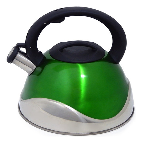 Tetera Acero Inox 3 Lts Deluxe Mod.estocolmo Verde - Th9982