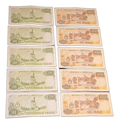 Billetes Antiguos De Argentina Pesos Ley 18.188 X 10 Sc Sc-