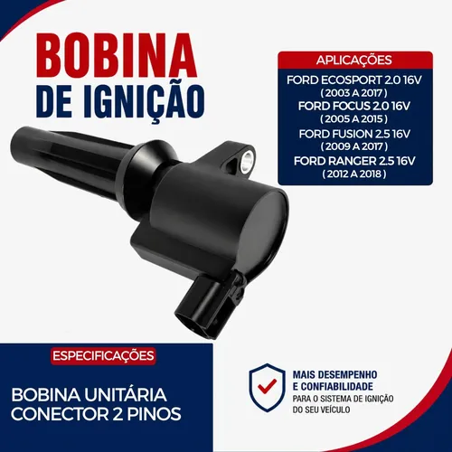 Bobina De Ignição Ford Ecosport Focus 2.0 16v Motor Duratec