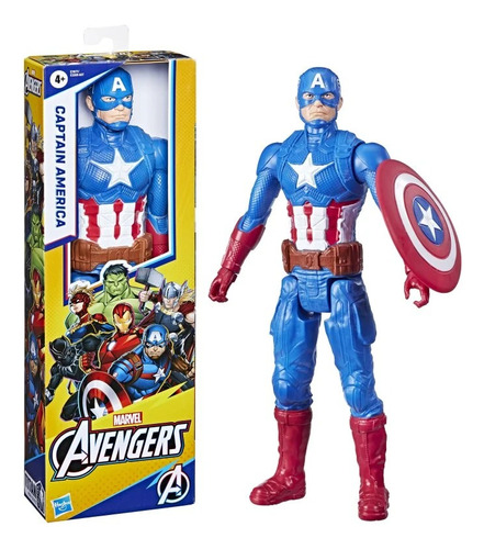Figura De Acción Capitán América Titan Hero Series Hasbro