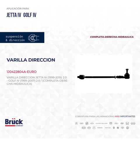 Bieleta Varilla Direccion Beetle 2000 2.0 16v Der 1j0422804a
