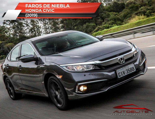 Imagen 7 de 9 de Kit Faros Niebla Honda Civic 2019 2020 2021 Biseles Y Switch