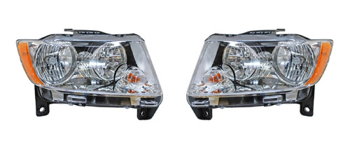 Par Faros Jeep Grand Cherokee 2011 Al 2013 Tyc