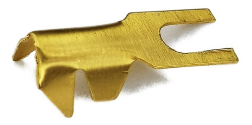 Imagem 6 de 6 de Terminal Garfo Furo 1/4 Para Fio Até 4 Mm - 50 Unidades
