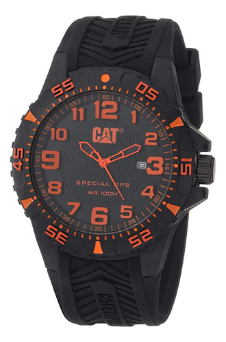 Catwatch Cat Special Ops 2 Reloj Negro/naranja Hombre, Caja 