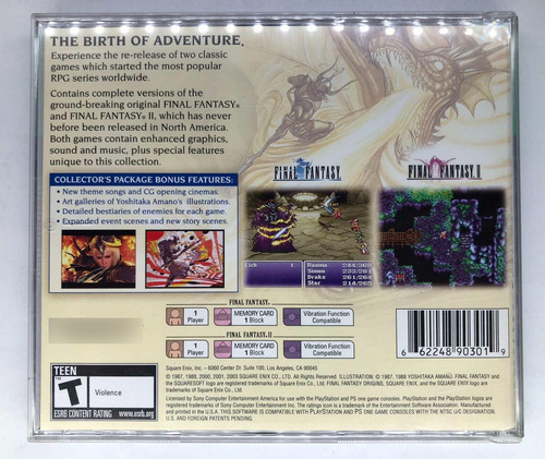Final Fantasy Origins I & Ii 2003 Ps1 Playstation Retromx (Usado)